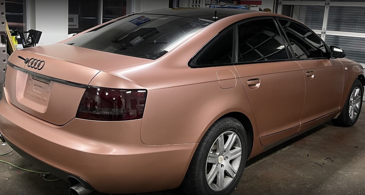 Rose Gold Wrap on Audi A6 