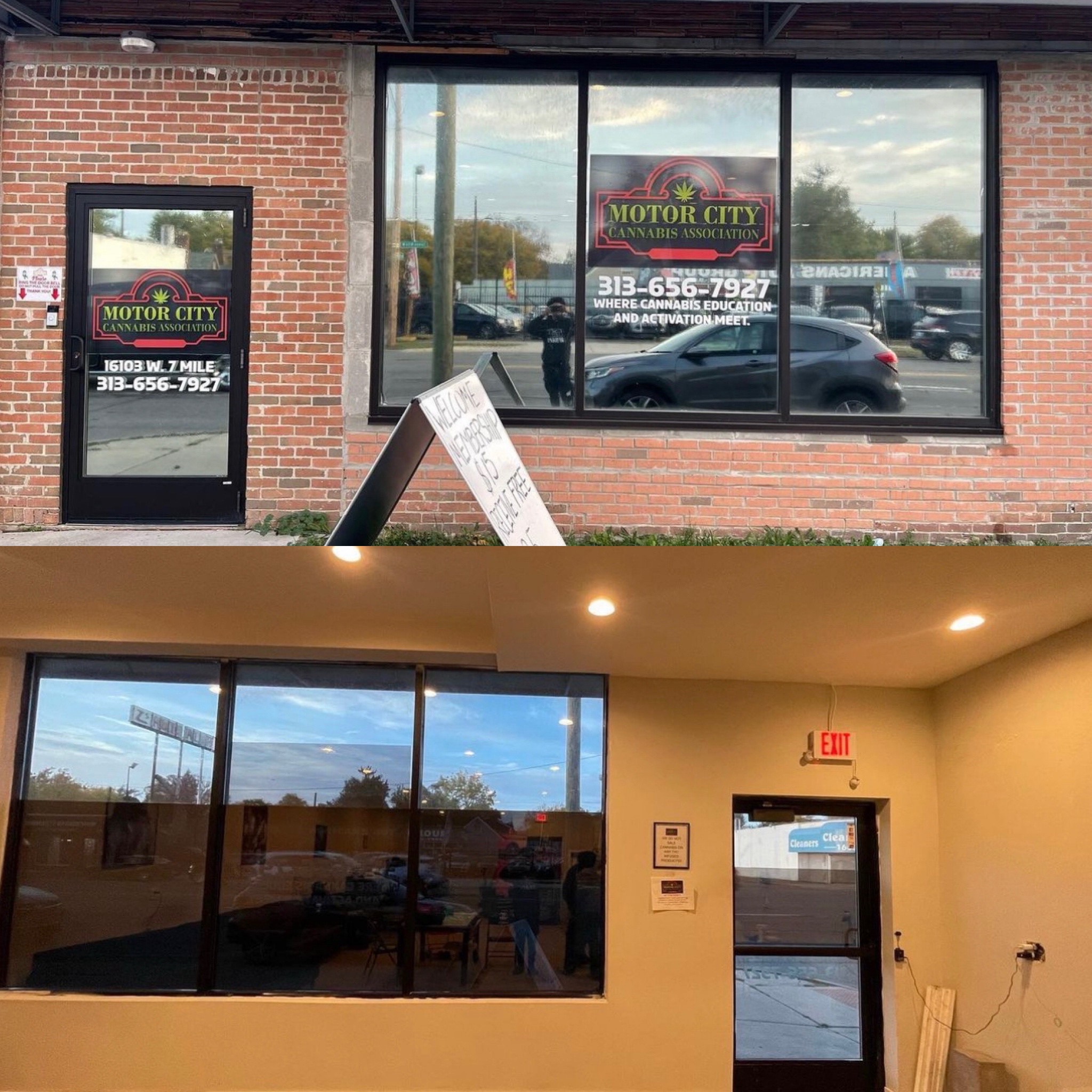 Before & After of Commercial Window Tint 