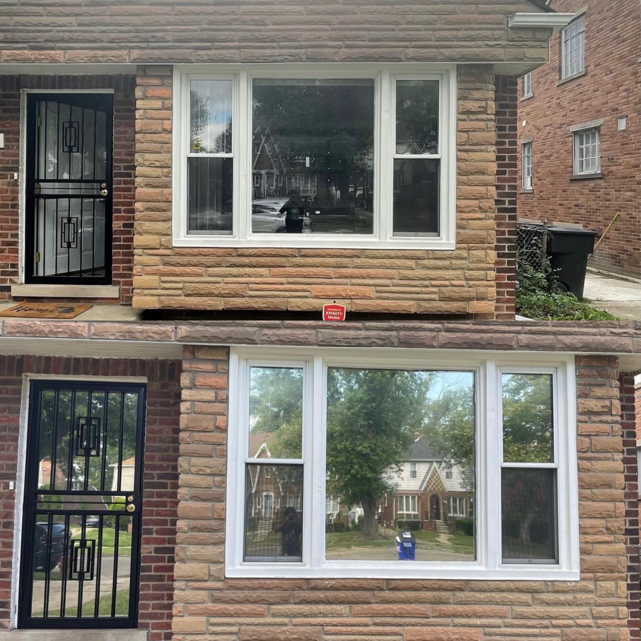 Before & After of Residential Window Tint